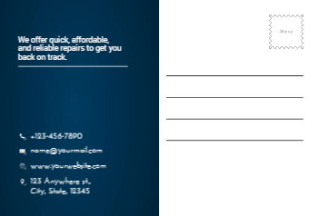 Electronics Postcard Printing template preview 10