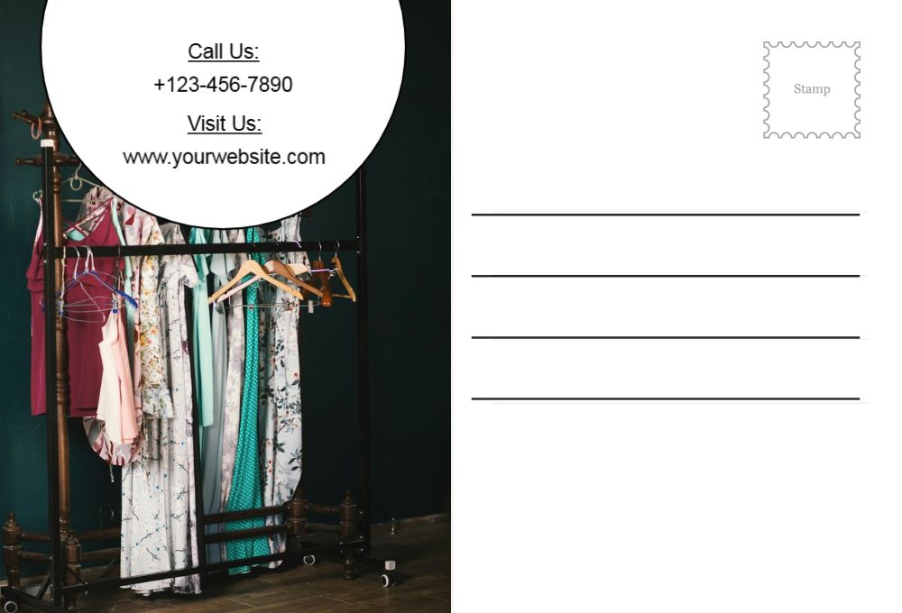 Retail Shop Stores Postcard Printing template preview 35