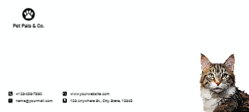 Animal Pets Cheap Custom Envelope Printing template preview 2