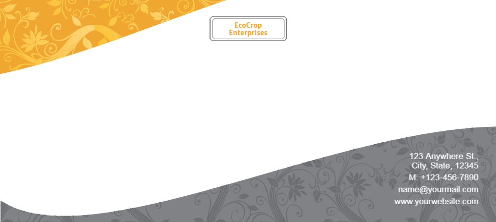 Flowers Cheap Custom Envelope Printing template preview 28