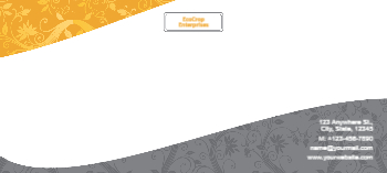 Flowers Cheap Custom Envelope Printing template preview 13