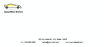 Automobile Cheap Custom Envelope Printing template preview 1