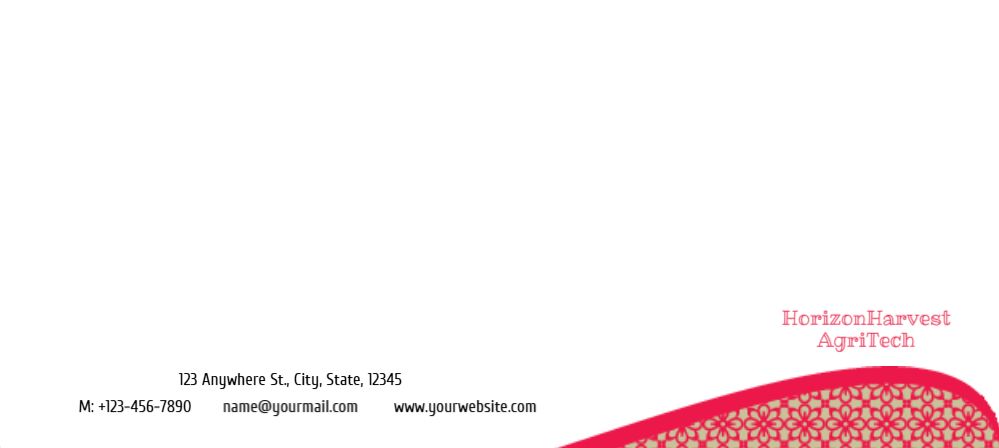 Flowers Cheap Custom Envelope Printing template preview 23