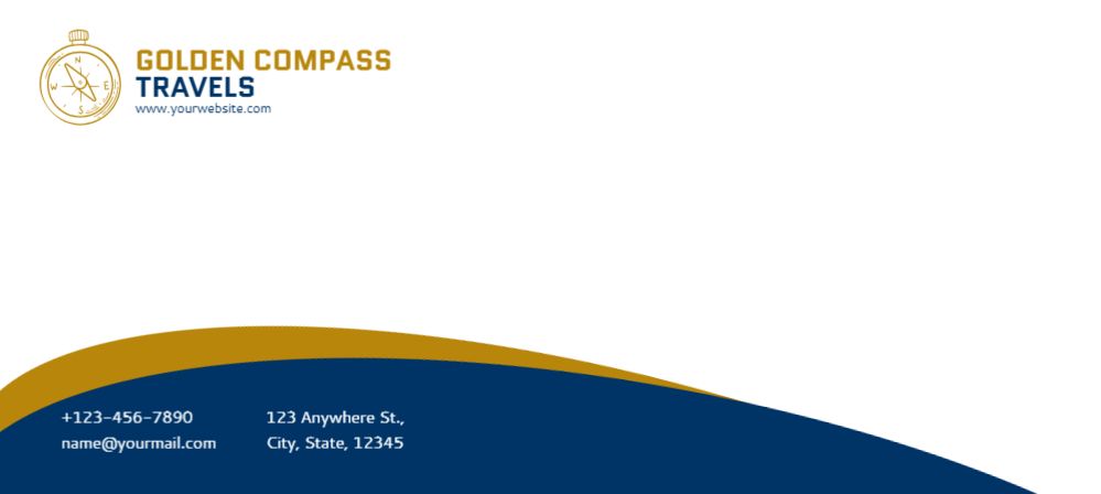Travels Cheap Custom Envelope Printing template preview 20