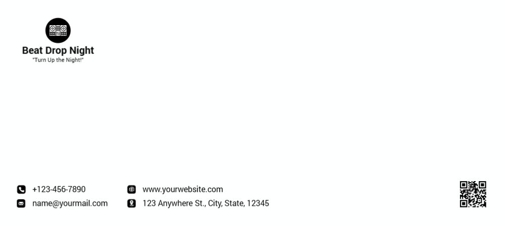 Entertainment Cheap Custom Envelope Printing template preview 17