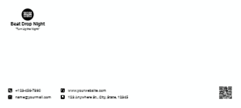 Entertainment Cheap Custom Envelope Printing template preview 2