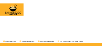 Food Hotel And Restaurant Cheap Custom Envelope Printing template preview 7