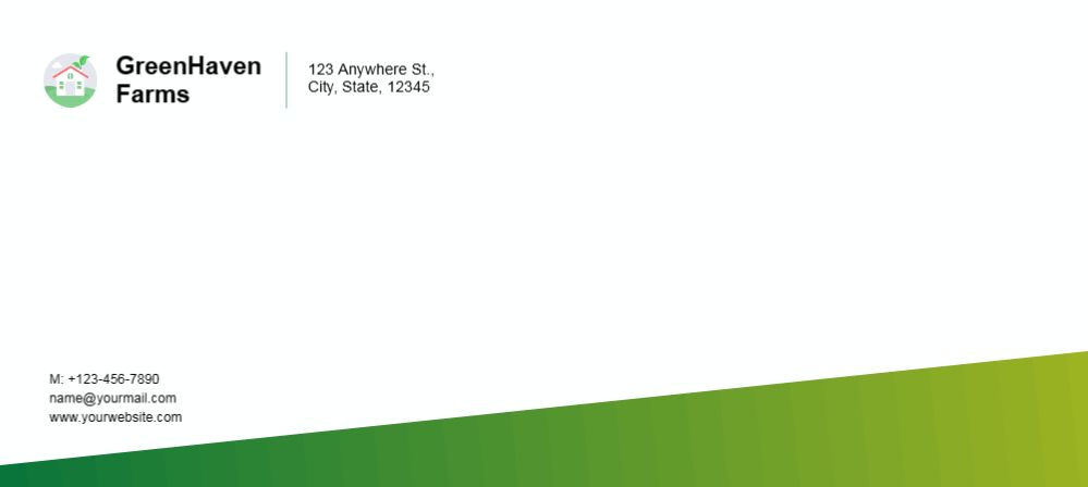 Real Estate Interior Design Cheap Custom Envelope Printing template preview 22