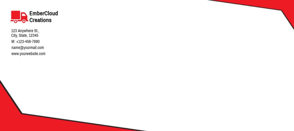 Transportation And Logistics Cheap Custom Envelope Printing template preview 17
