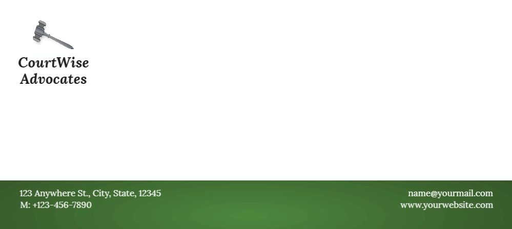 Clean Simple Cheap Custom Envelope Printing template preview 28