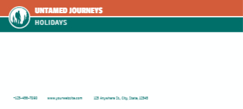 Travels Cheap Custom Envelope Printing template preview 9