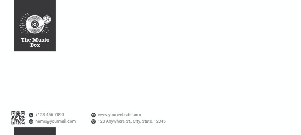 Music Dj Cheap Custom Envelope Printing template preview 24