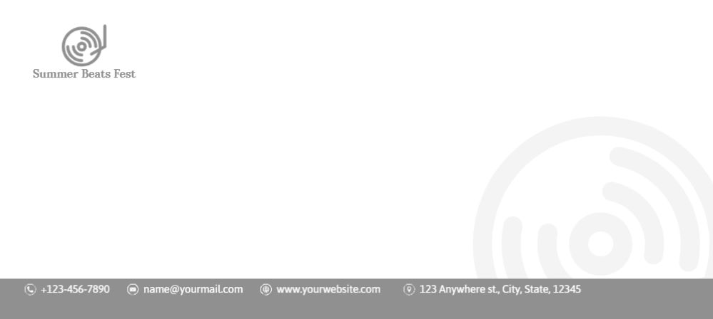 Music Dj Cheap Custom Envelope Printing template preview 21