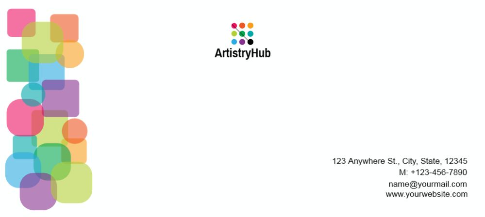 Illustrative Cheap Custom Envelope Printing template preview 21