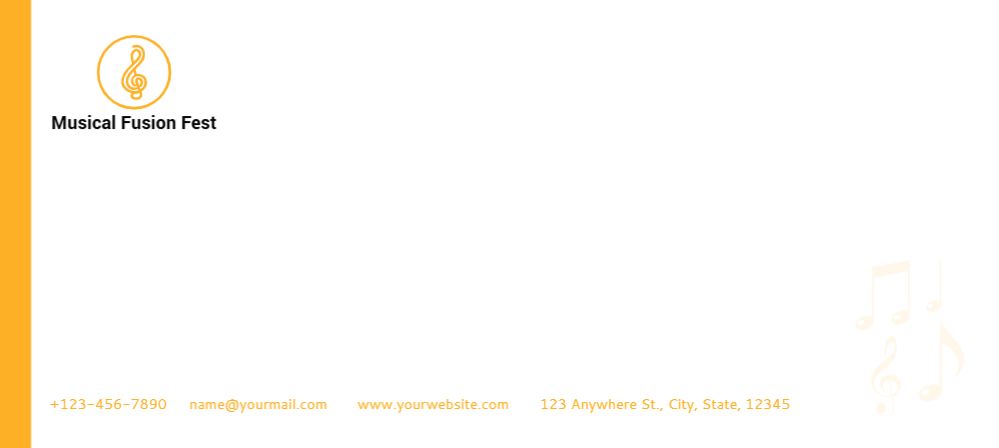 Entertainment Cheap Custom Envelope Printing template preview 26