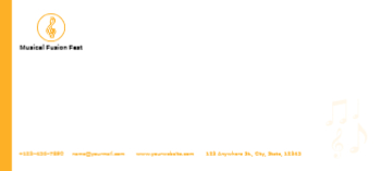 Entertainment Cheap Custom Envelope Printing template preview 11