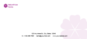 Flowers Cheap Custom Envelope Printing template preview 11