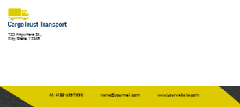 Transportation And Logistics Cheap Custom Envelope Printing template preview 11
