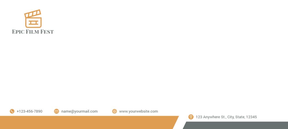 Entertainment Cheap Custom Envelope Printing template preview 29