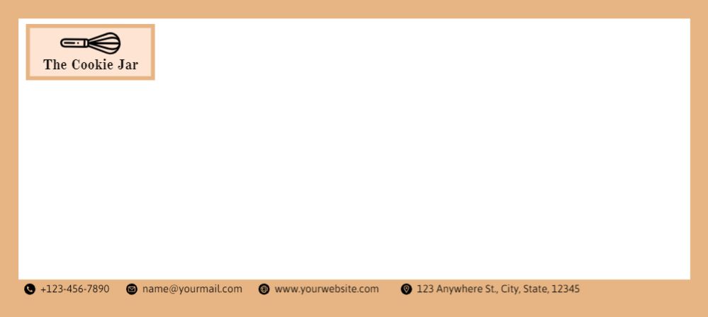 Coffee Bar Cheap Custom Envelope Printing template preview 20