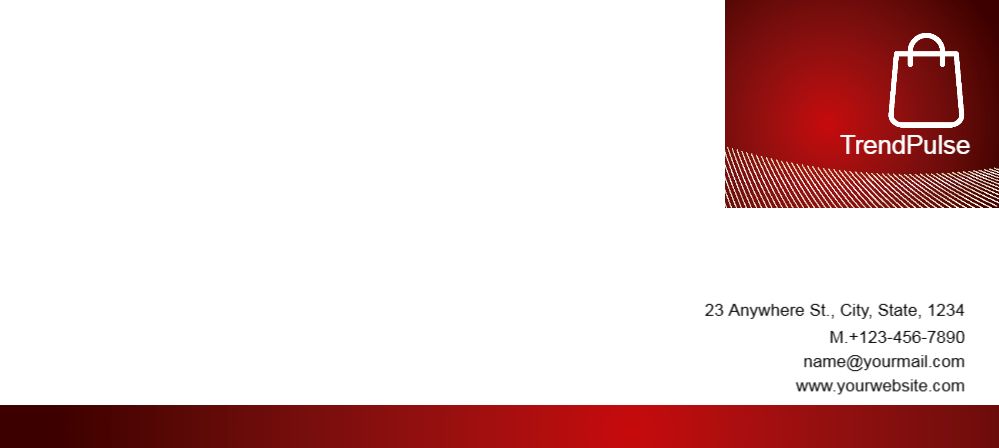 Retail Shop Stores Cheap Custom Envelope Printing template preview 23