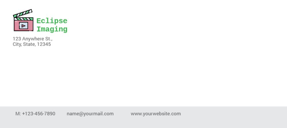 Clean Simple Cheap Custom Envelope Printing template preview 27