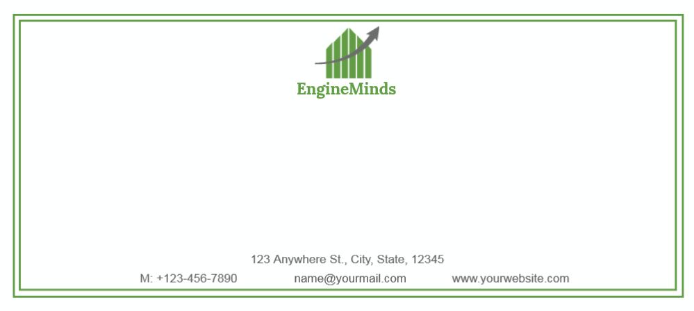 Finance Cheap Custom Envelope Printing template preview 21