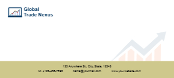 Clean Simple Cheap Custom Envelope Printing template preview 10