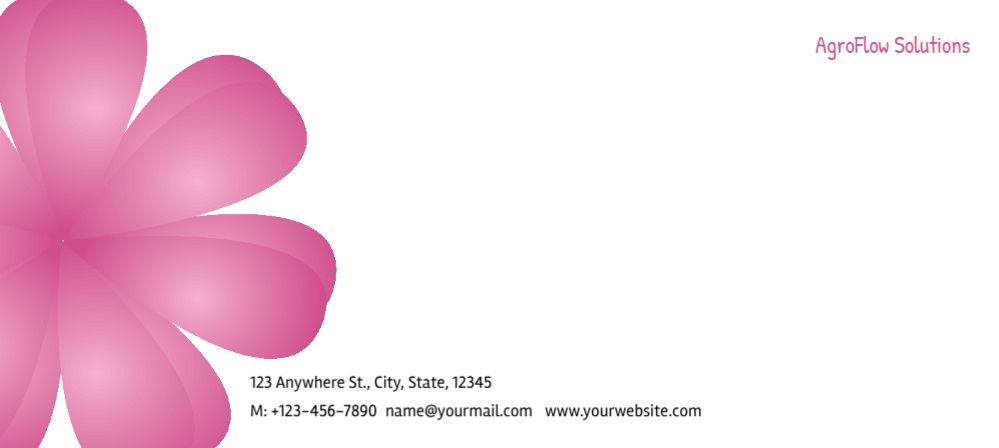 Flowers Cheap Custom Envelope Printing template preview 24