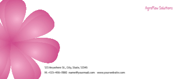 Flowers Cheap Custom Envelope Printing template preview 9