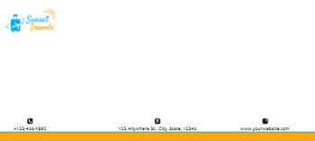 Travels Cheap Custom Envelope Printing template preview 8