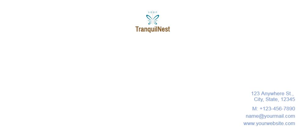 Spa Saloon Cheap Custom Envelope Printing template preview 19