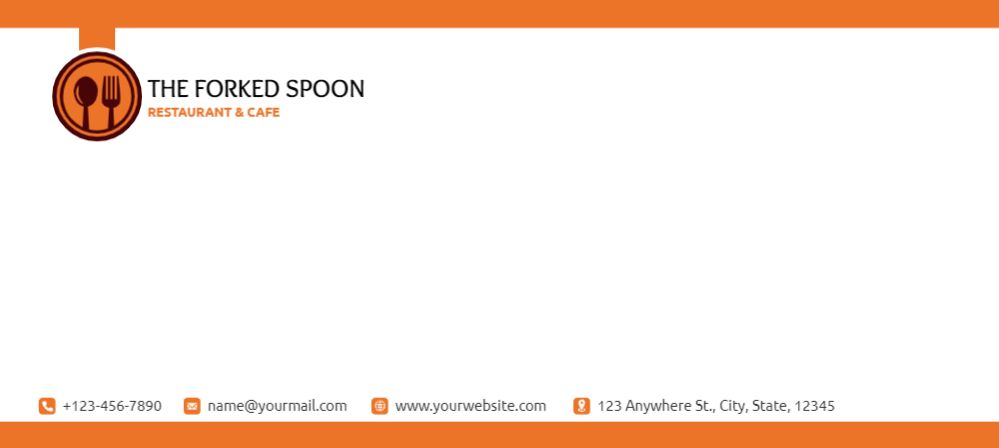 Food Hotel And Restaurant Cheap Custom Envelope Printing template preview 23