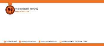 Food Hotel And Restaurant Cheap Custom Envelope Printing template preview 8