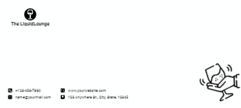 Coffee Bar Cheap Custom Envelope Printing template preview 7
