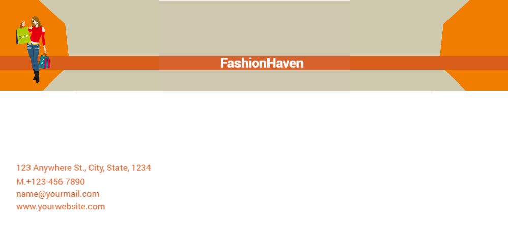 Retail Shop Stores Cheap Custom Envelope Printing template preview 29