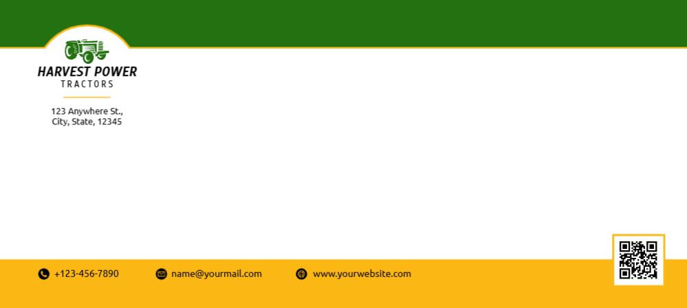 Agriculture Cheap Custom Envelope Printing template preview 17