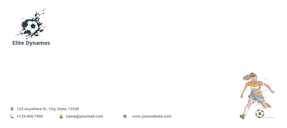 Sport Cheap Custom Envelope Printing template preview 18