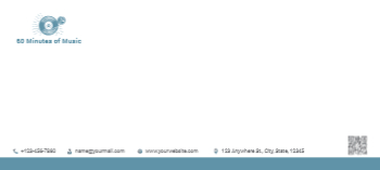 Music Dj Cheap Custom Envelope Printing template preview 3