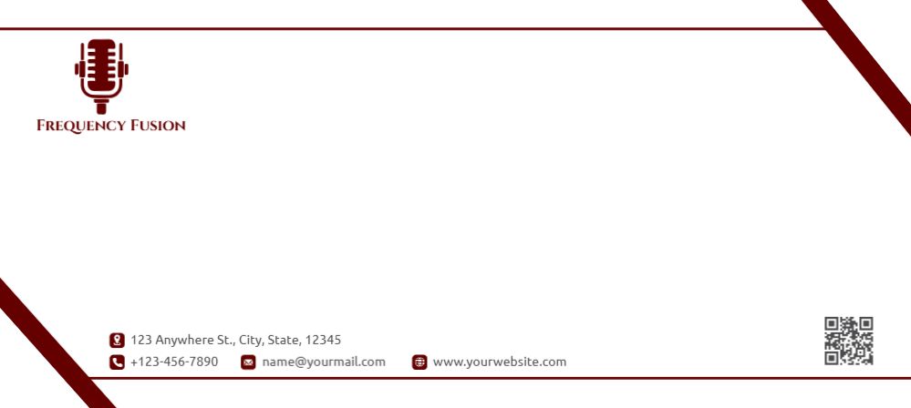 Entertainment Cheap Custom Envelope Printing template preview 22