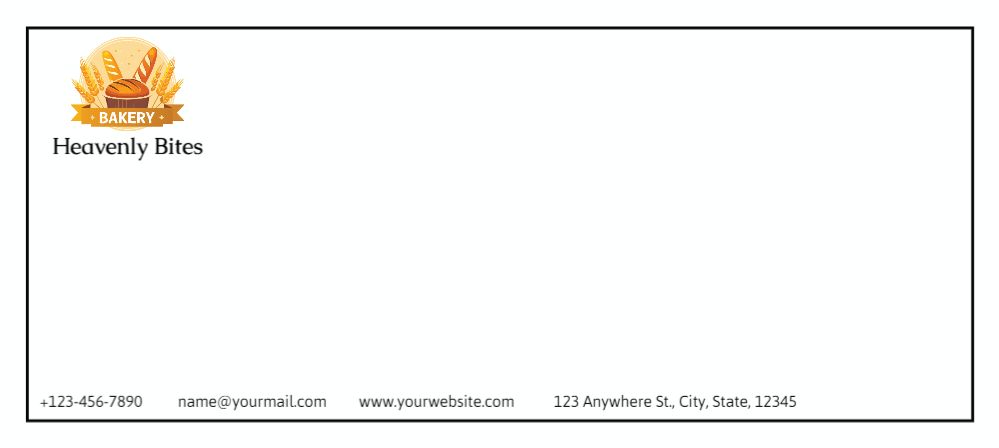Coffee Bar Cheap Custom Envelope Printing template preview 29