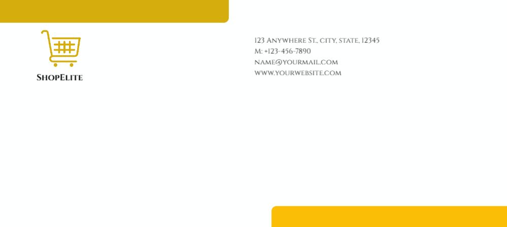 Retail Shop Stores Cheap Custom Envelope Printing template preview 17