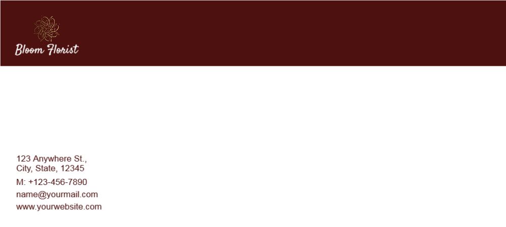 Basic Cheap Custom Envelope Printing template preview 19