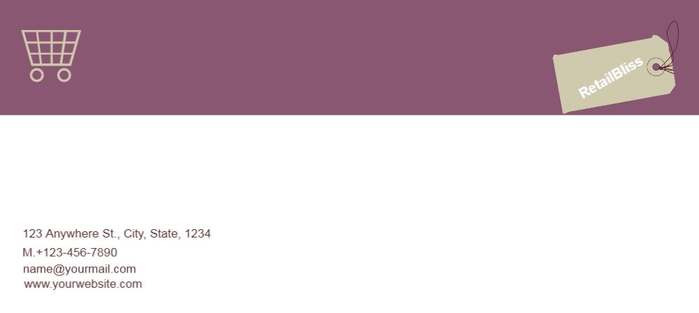 Retail Shop Stores Cheap Custom Envelope Printing template preview 26