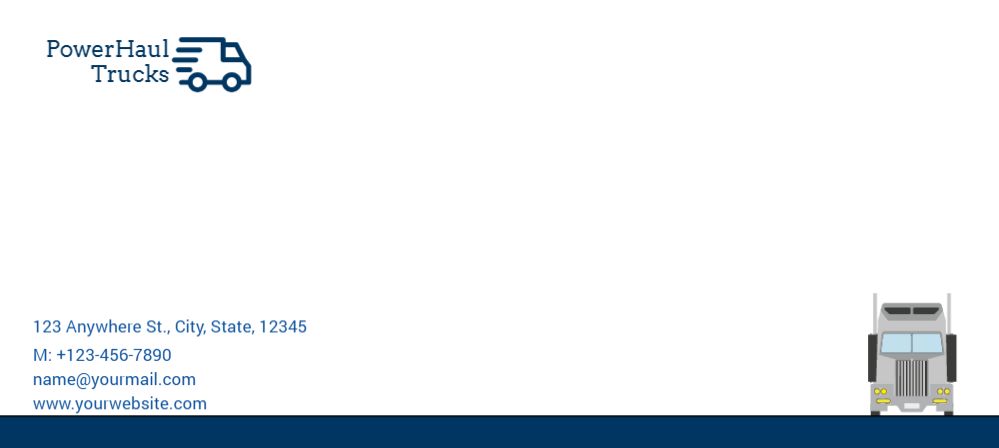 Transportation And Logistics Cheap Custom Envelope Printing template preview 28