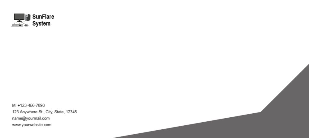 Computer Cheap Custom Envelope Printing template preview 18
