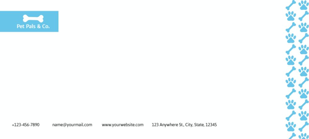 Animal Pets Cheap Custom Envelope Printing template preview 21