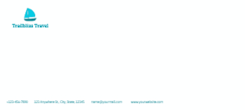 Travels Cheap Custom Envelope Printing template preview 2