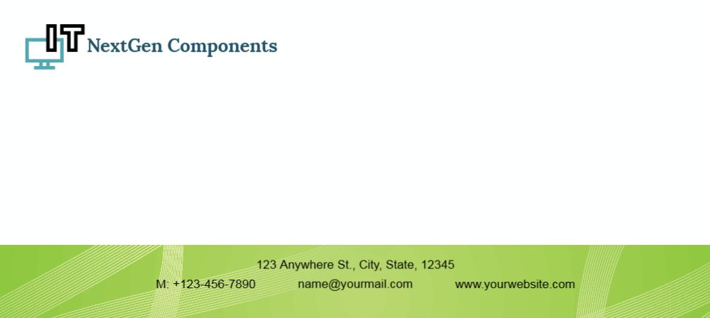 Computer Cheap Custom Envelope Printing template preview 26