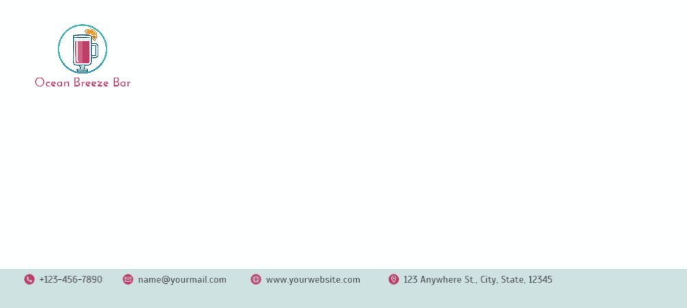 Coffee Bar Cheap Custom Envelope Printing template preview 27